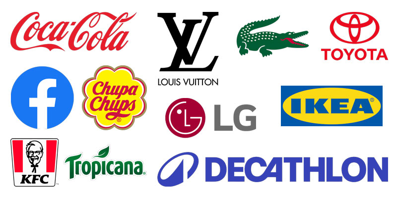 Couleurs dans le branding et le choix des logos