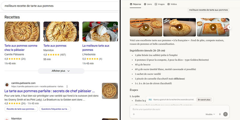 Avant / Après dans les moteurs de recherche intelligents