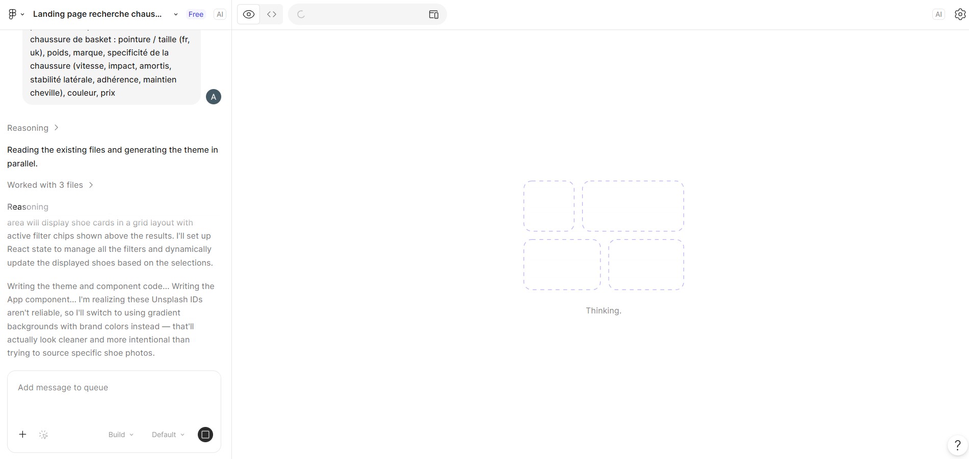 Constructeur de landing pages IA