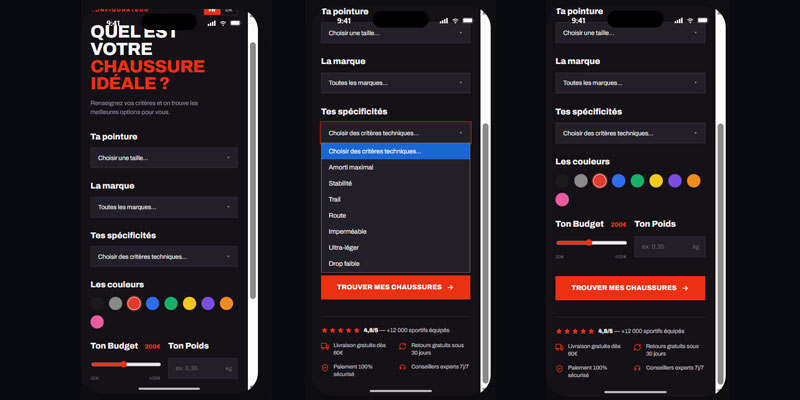 Version mobile de votre landing page IA